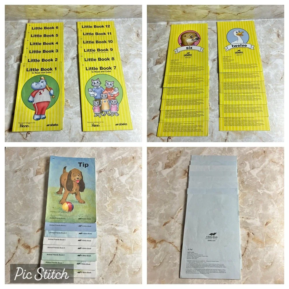 Abeka K4 & K5 Early Reading & Phonics Curriculum Books Complete Sets (4)
